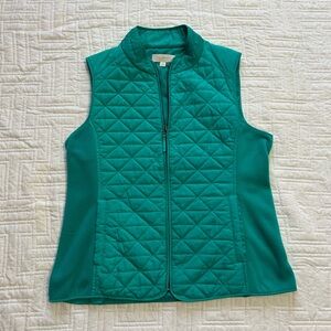 Talbots Teal Quilted Vest